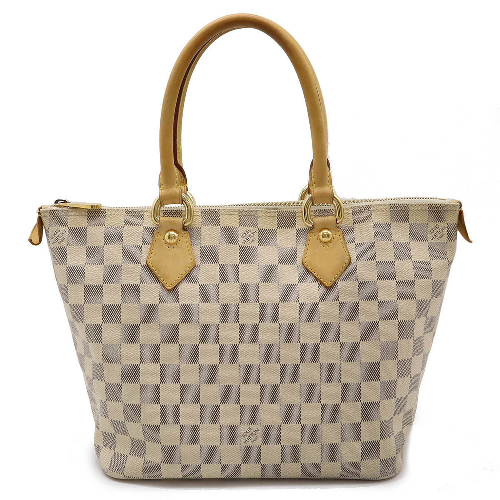LOUIS VUITTON Damier Azur White Saleya Tote Bag Handbag